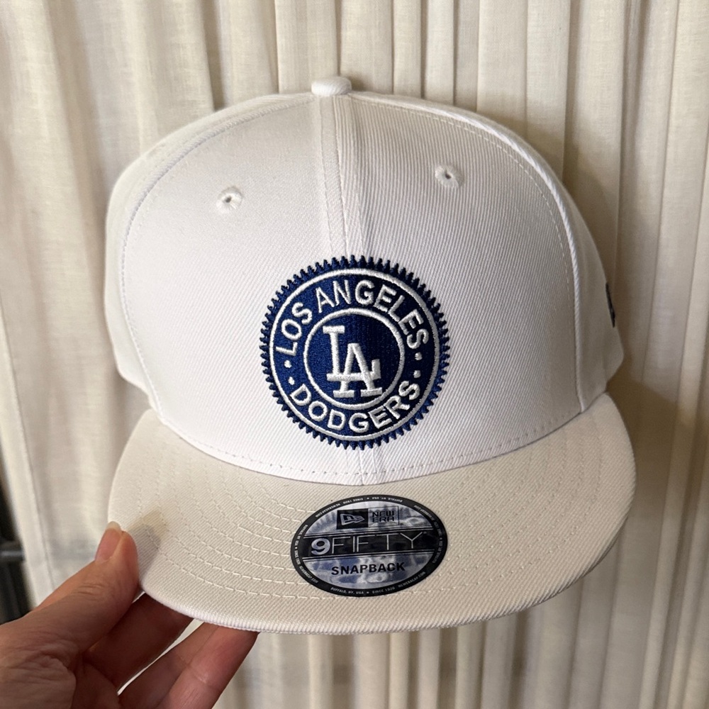LA DODGERS 9fifty White and Blue Snapback Hat